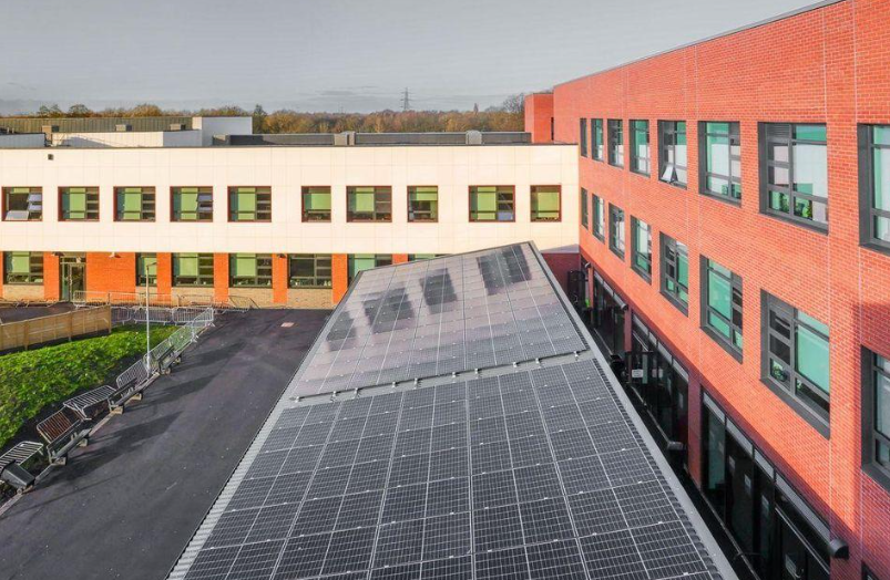Belvidere School, Shrewsbury — complete electrical installation including rooftop solar PV integration
